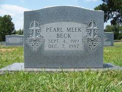 Pearl Elizabeth <I>Meek</I> Beck 