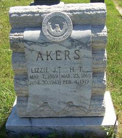 Lizzie J <I>Woods</I> Akers 