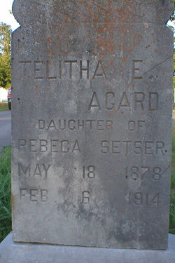 Telitha Ellen <I>Setser</I> Agard 