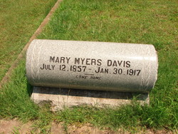 Mary <I>Myers</I> Davis 