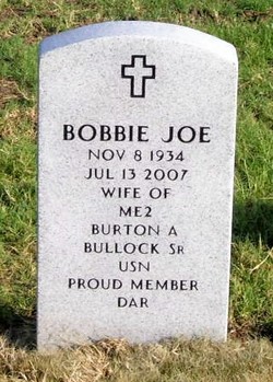 Bobbie Joe <I>Smith</I> Bullock 