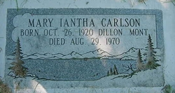 Mary Iantha <I>Franklin</I> Carlson 