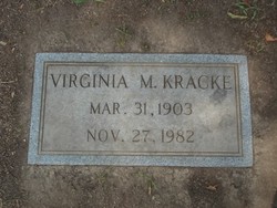 Virginia Carolyn <I>Minter</I> Kracke 