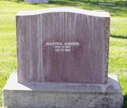 Martha Jane “Mattie” <I>Steele</I> Amidon 
