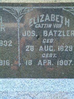 Elizabeth <I>Heidl</I> Batzler 