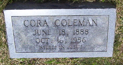 Cora <I>Martin</I> Coleman 