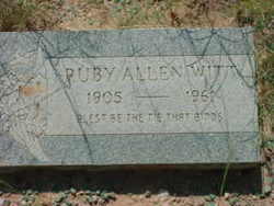 Ruby <I>Allen</I> Witt 