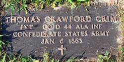 Pvt Thomas Crawford Crim 