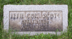 Effie Maria <I>Cole</I> Scott 