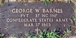 Pvt George W. Barnes 