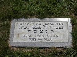 Annie <I>Myer</I> Cohen 