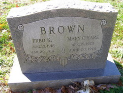 Mary <I>O'Hare</I> Brown 