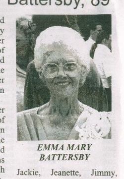 Emma Mary <I>Fryer</I> Battersby 