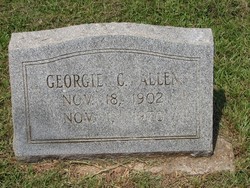 Georgia “Georgie” <I>Cutrer</I> Allen 