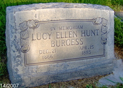 Lucy Ellen <I>Hunt</I> Burgess 
