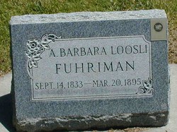 Anna Barbara <I>Loosli</I> Fuhriman 