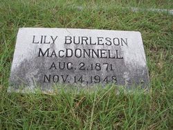 Lily Kyle <I>Burleson</I> MacDonnell 