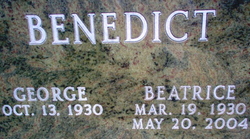 Beatrice “Bea” <I>Crowe</I> Benedict 