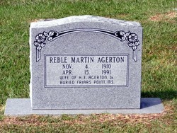 Reble Aline <I>Martin</I> Agerton 