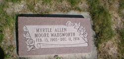 Myrtle Moore <I>Allen</I> Wadsworth 