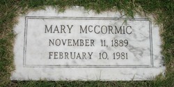 Mary “Mamie” <I>Harris</I> McCormic 