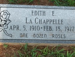Edith E. <I>Lukins</I> La Chappelle 