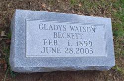 Gladys <I>Watson</I> Beckett 