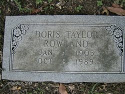 Doris <I>Taylor</I> Rowland 