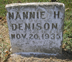 Nannie Higgins <I>Simmons</I> Denison 
