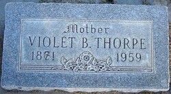 Violet Rebecca <I>Bullock</I> Thorpe 