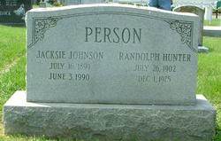 Jacksie Vizellie <I>Johnson</I> Person 