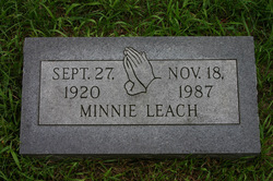 Minnie <I>Ellison</I> Leach 