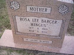 Rosa Lee <I>Barger</I> Mingus 