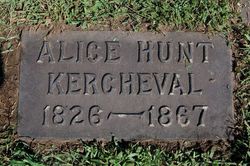Alice <I>Hunt</I> Kercheval 
