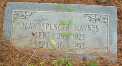 Jean <I>Spencer</I> Haynes 