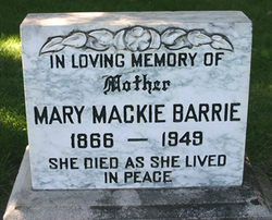 Mary <I>Mackie</I> Barrie 