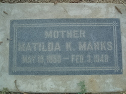Matilda Katherine <I>Radke</I> Marks 