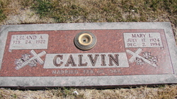Mary L <I>Bihr</I> Calvin 