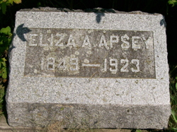 Eliza Ann <I>Hayes</I> Apsey 