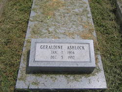 Emma Geraldine <I>Hutchens</I> Ashlock 