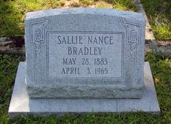 Sallie <I>Nance</I> Bradley 