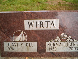 Norma Eugenia <I>Zodrow</I> Wirta 
