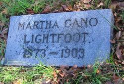 Martha Clara “Mattie” <I>Gano</I> Lightfoot 