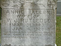 Annie Allen <I>Owen</I> Rutledge 