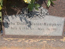 Reba “Dodie” <I>Alston</I> Humphrey 