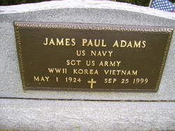 Sgt James Paul Adams 