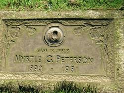 Myrtle Grace <I>Frances</I> Peterson 