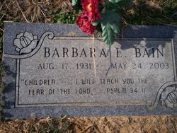 Barbara E Bain 