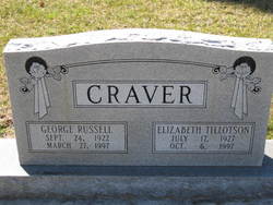 Mary Elizabeth <I>Tillotson</I> Craver 