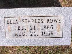 Mary Ella <I>Staples</I> Rowe 